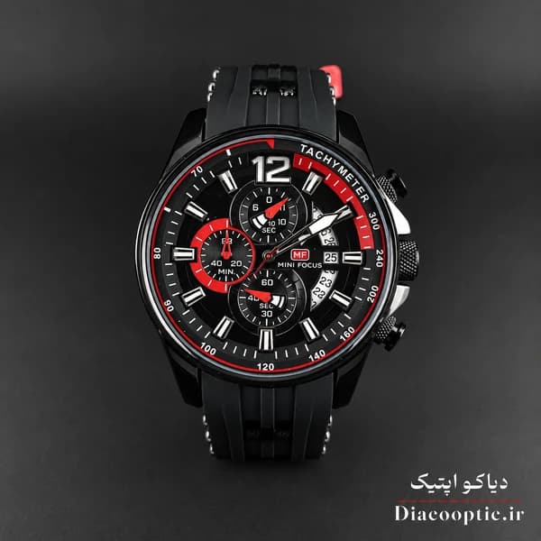 ساعت مچی مردانه اورجینال موتور ژاپن برند مینی فوکوس سه موتور مدل Mf0350G.05 بند رابر — تصویر ۳