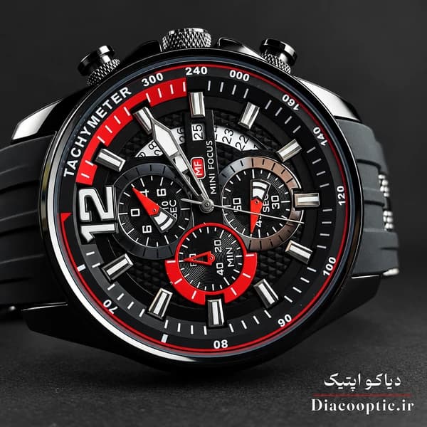 ساعت مچی مردانه اورجینال موتور ژاپن برند مینی فوکوس سه موتور مدل Mf0350G.05 بند رابر — تصویر ۵