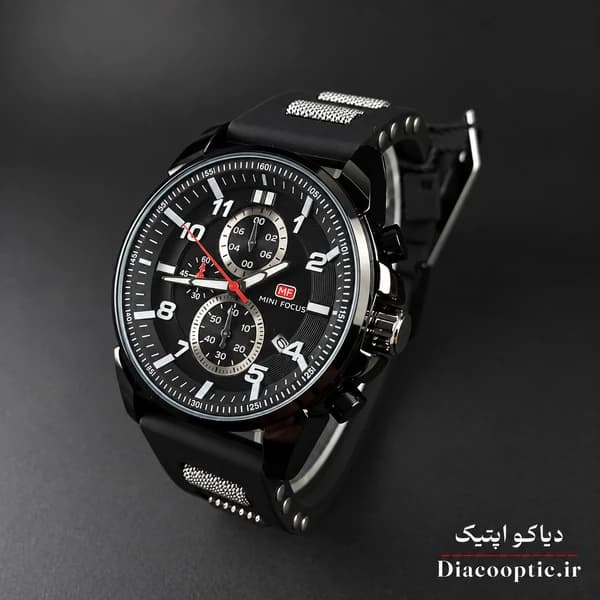 ساعت مچی مردانه اورجینال موتور ژاپن برند مینی فوکوس سه موتور مدل Mf0268G.04 بند رابر — تصویر ۴