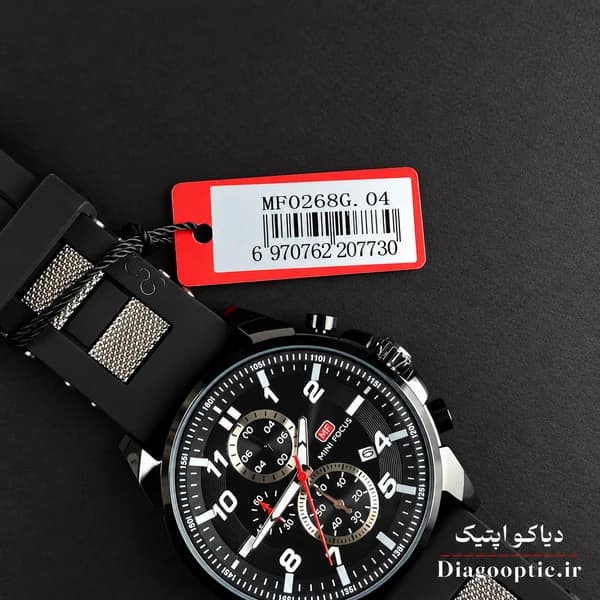 ساعت مچی مردانه اورجینال موتور ژاپن برند مینی فوکوس سه موتور مدل Mf0268G.04 بند رابر — تصویر ۸