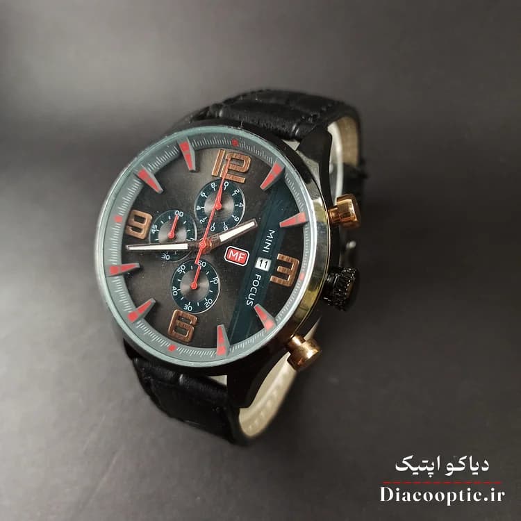 ساعت مچی مردانه اورجینال موتور ژاپن برند مینی فوکوس سه موتور مدل Mf0016G.01 بند چرم — تصویر ۱۱