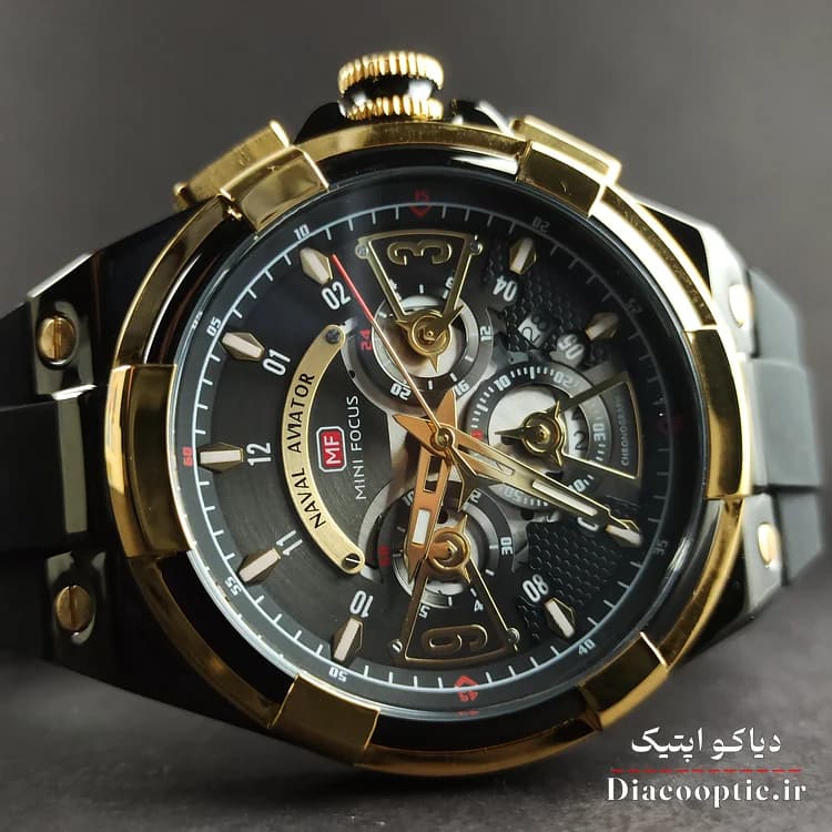 ساعت مچی مردانه اورجینال موتور ژاپن برند مینی فوکوس سه موتور مدل Mf0402G.01 بند رابر — تصویر ۱۲