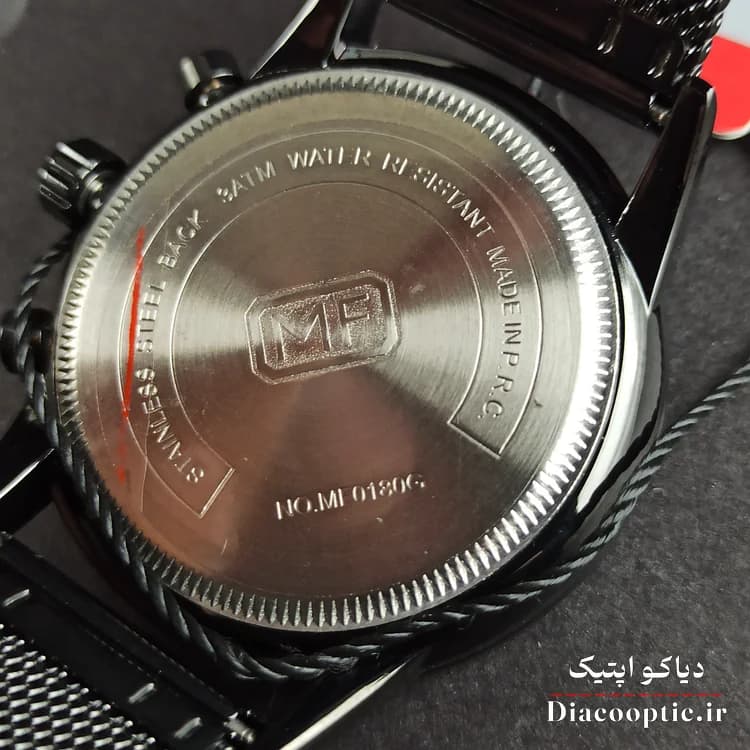 ساعت مچی مردانه اورجینال موتور ژاپن برند مینی فوکوس مدل Mf0180G.02 بند حصیری — تصویر ۶