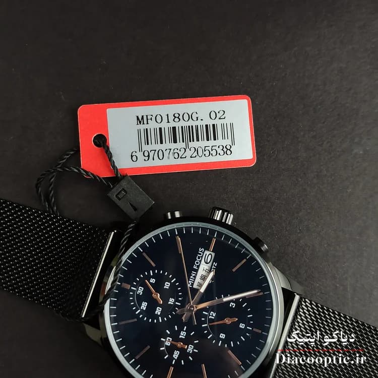 ساعت مچی مردانه اورجینال موتور ژاپن برند مینی فوکوس مدل Mf0180G.02 بند حصیری — تصویر ۷