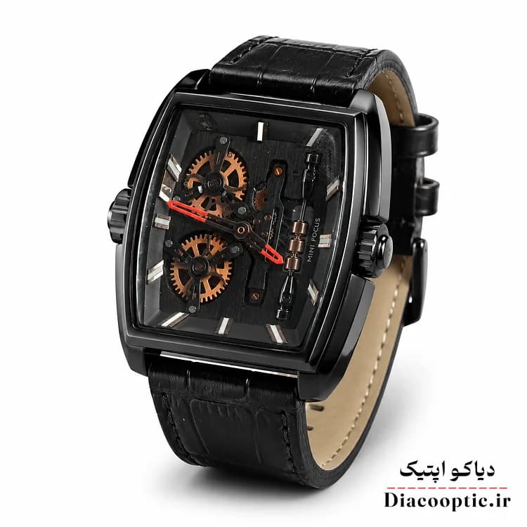 ساعت مچی مردانه اورجینال موتور ژاپن برند مینی فوکوس مدل Mf0322G.4 بند چرم — تصویر ۲