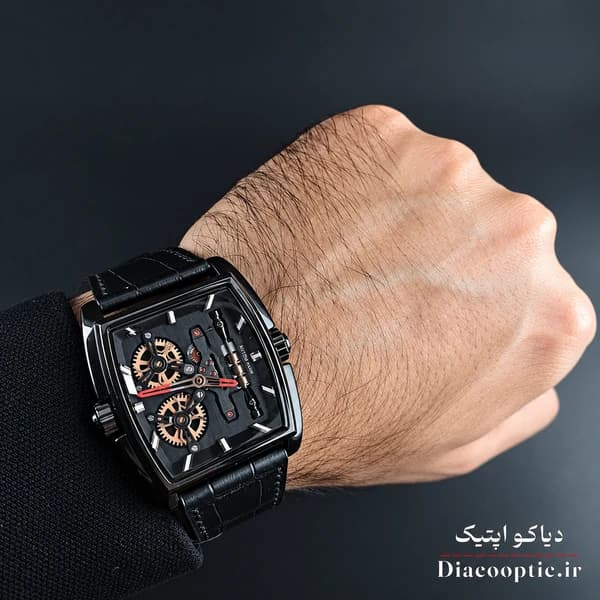 ساعت مچی مردانه اورجینال موتور ژاپن برند مینی فوکوس مدل Mf0322G.4 بند چرم — تصویر ۹