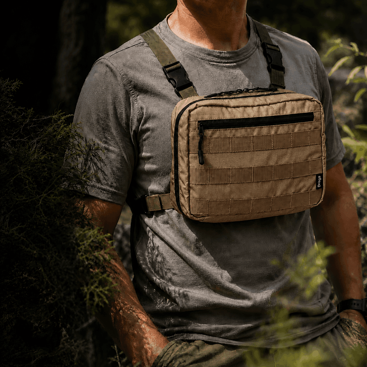 کیف رو سینه ای دراگا کمپ مدل Ranger | کیف تاکتیکال 5لیتری Chest Rig — تصویر ۳