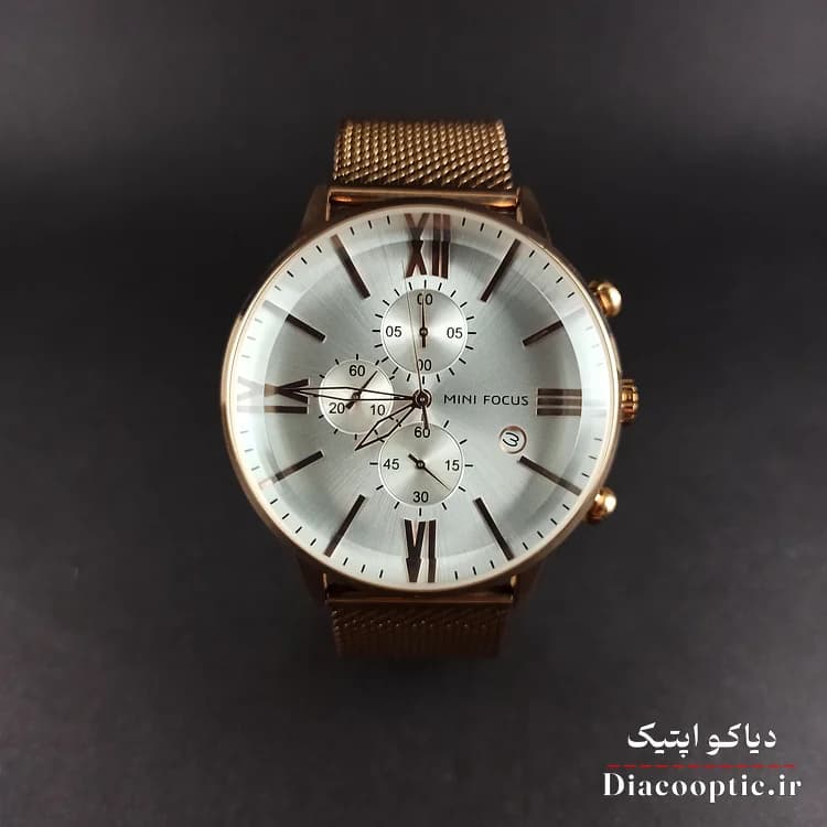 ساعت مچی مردانه اورجینال موتور ژاپن برند مینی فوکوس سه موتور مدل Mf0236G.2 بند حصیری — تصویر ۱۰