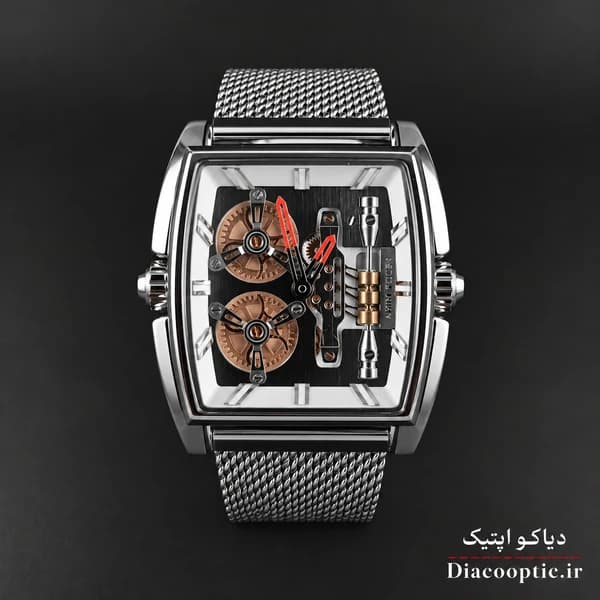 ساعت مچی مردانه اورجینال موتور ژاپن برند مینی فوکوس مدل Mf0322G.5 بند حصیری — تصویر ۳