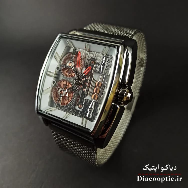 ساعت مچی مردانه اورجینال موتور ژاپن برند مینی فوکوس مدل Mf0322G.5 بند حصیری — تصویر ۱۱
