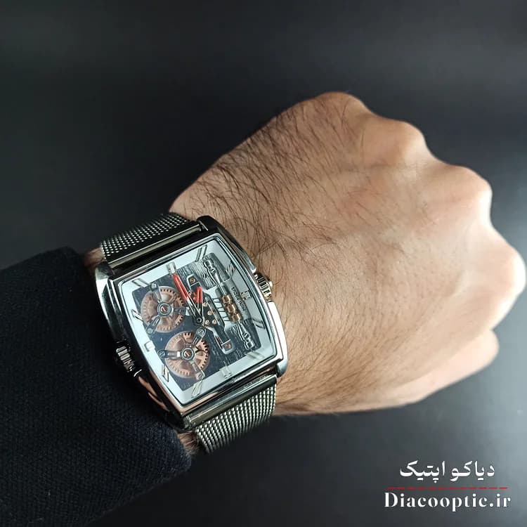 ساعت مچی مردانه اورجینال موتور ژاپن برند مینی فوکوس مدل Mf0322G.5 بند حصیری — تصویر ۸