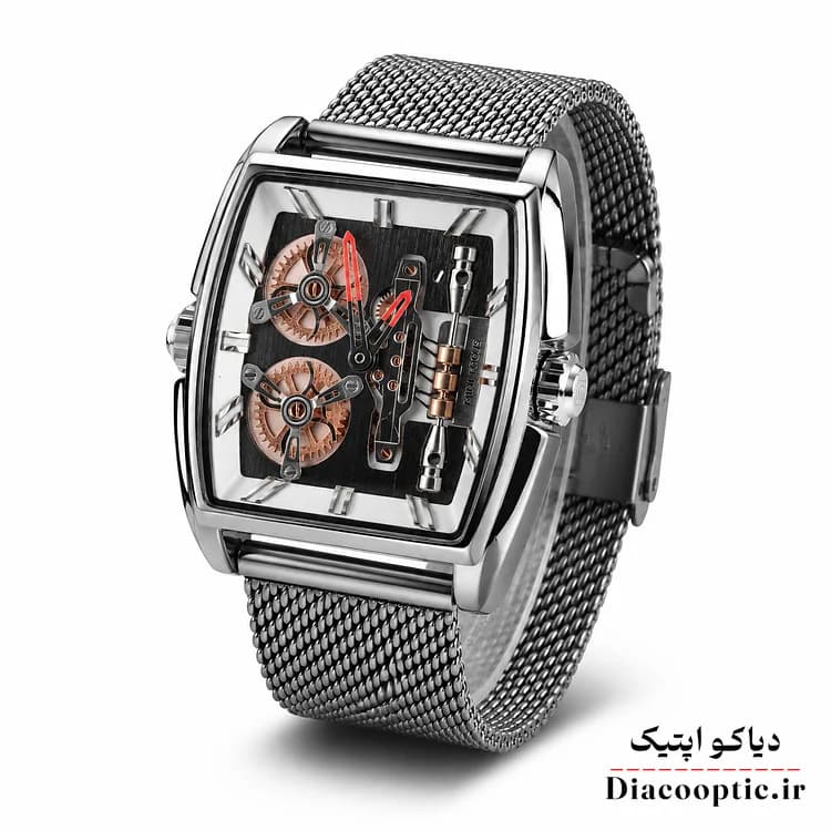 ساعت مچی مردانه اورجینال موتور ژاپن برند مینی فوکوس مدل Mf0322G.5 بند حصیری — تصویر ۲