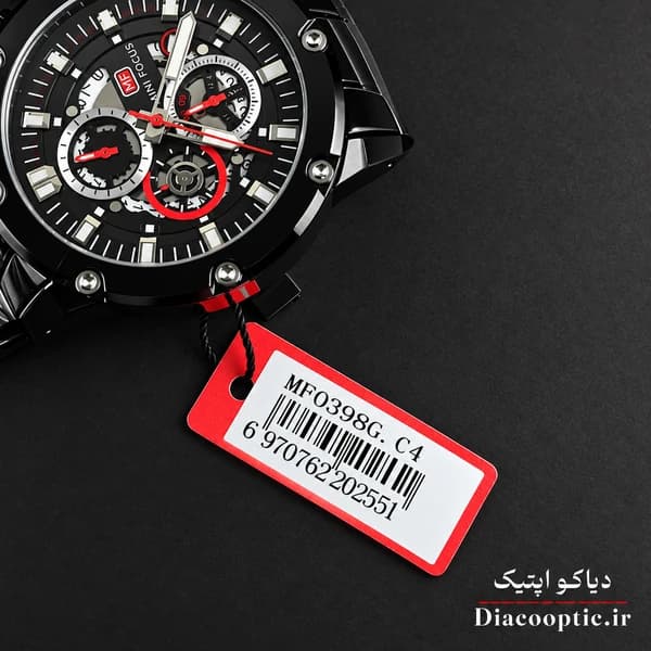 ساعت مچی مردانه اورجینال موتور ژاپنی برند مینی فوکوس سه موتور مدل Mf0398G.04 — تصویر ۸