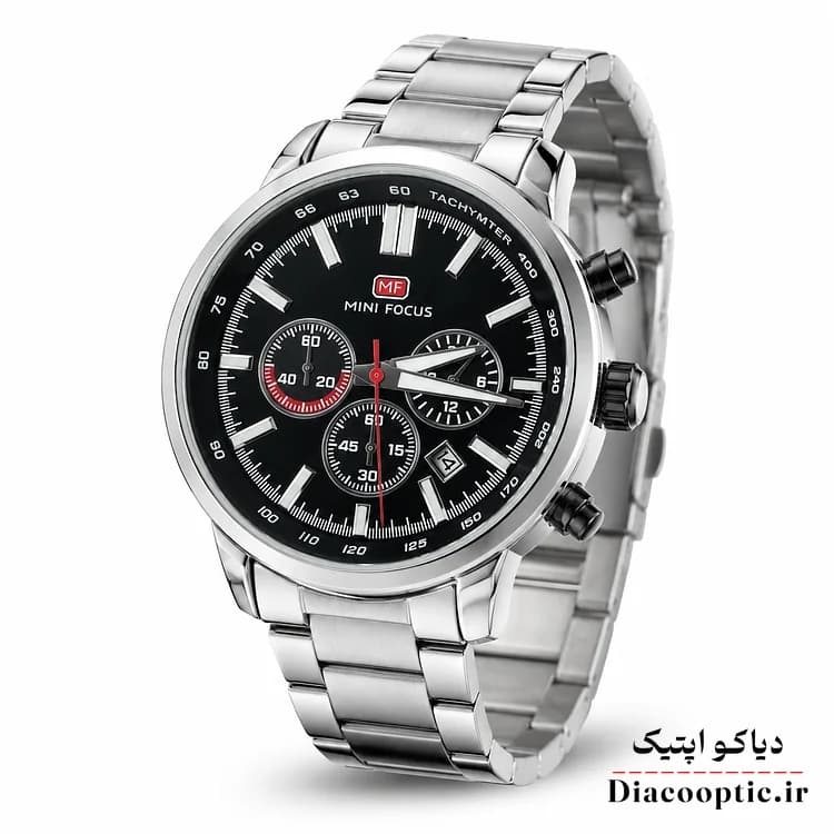 ساعت مچی مردانه اورجینال موتور ژاپنی برند مینی فوکوس سه موتور مدل Mf0133G.03