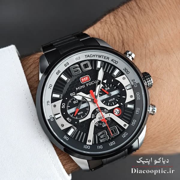 ساعت مچی مردانه اورجینال موتور ژاپنی برند مینی فوکوس سه موتور مدل Mf0336G.01 — تصویر ۹