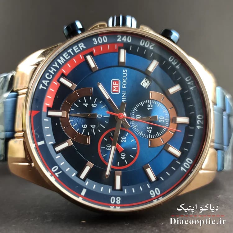 ساعت مچی مردانه اورجینال موتور ژاپنی برند مینی فوکوس سه موتور مدل Mf0218G.01 — تصویر ۱۲