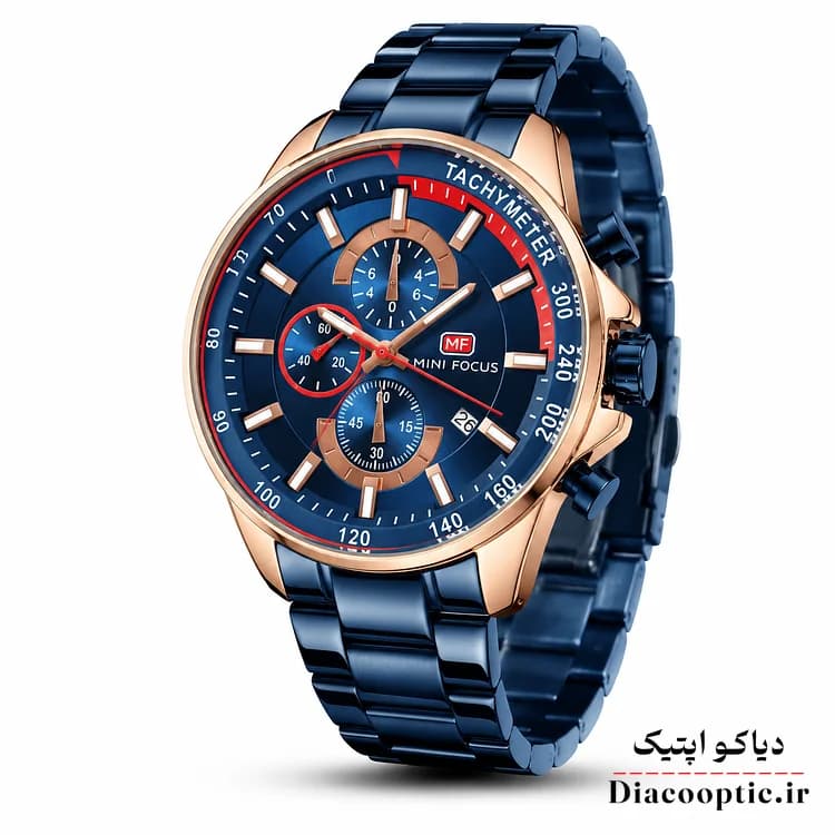ساعت مچی مردانه اورجینال موتور ژاپنی برند مینی فوکوس سه موتور مدل Mf0218G.01 — تصویر ۲