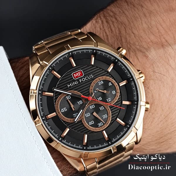 ساعت مچی مردانه اورجینال موتور ژاپنی برند مینی فوکوس سه موتور مدل Mf0170G.04 — تصویر ۹