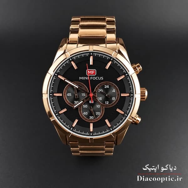 ساعت مچی مردانه اورجینال موتور ژاپنی برند مینی فوکوس سه موتور مدل Mf0170G.04 — تصویر ۳