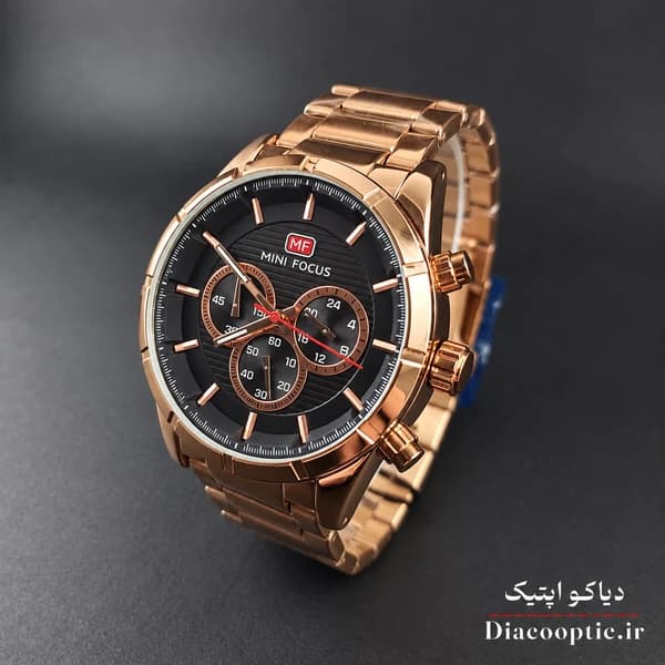ساعت مچی مردانه اورجینال موتور ژاپنی برند مینی فوکوس سه موتور مدل Mf0170G.04 — تصویر ۴