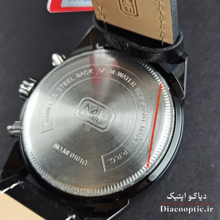 ساعت مچی مردانه اورجینال موتور ژاپنی برند مینی فوکوس سه موتور مدل Mf0161G.04 بند چرم — تصویر ۷