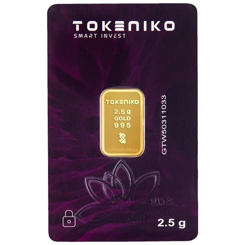 شمش طلا 2.5 گرم 24 عیار توکنیکو