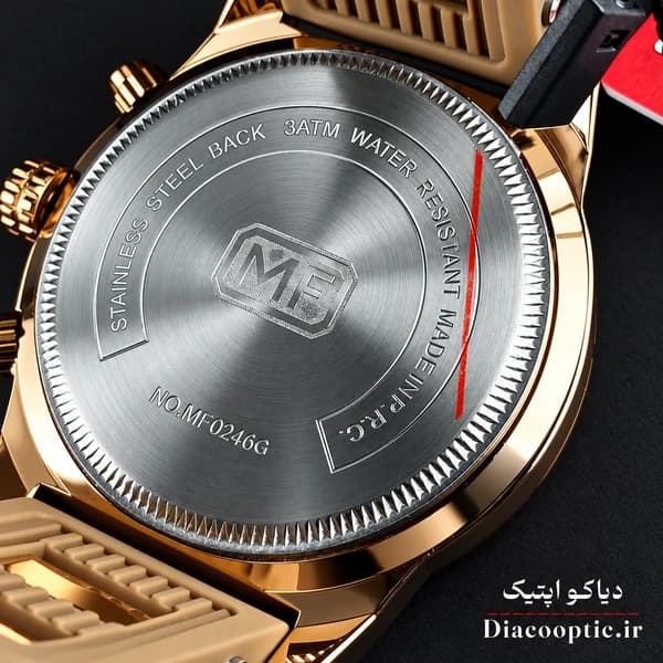 ساعت مچی مردانه اورجینال موتور ژاپنی برند مینی فوکوس سه موتور مدل Mf0246G.04 بند رابر — تصویر ۷