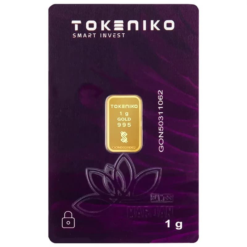 شمش طلا 1 گرم 24 عیار توکنیکو