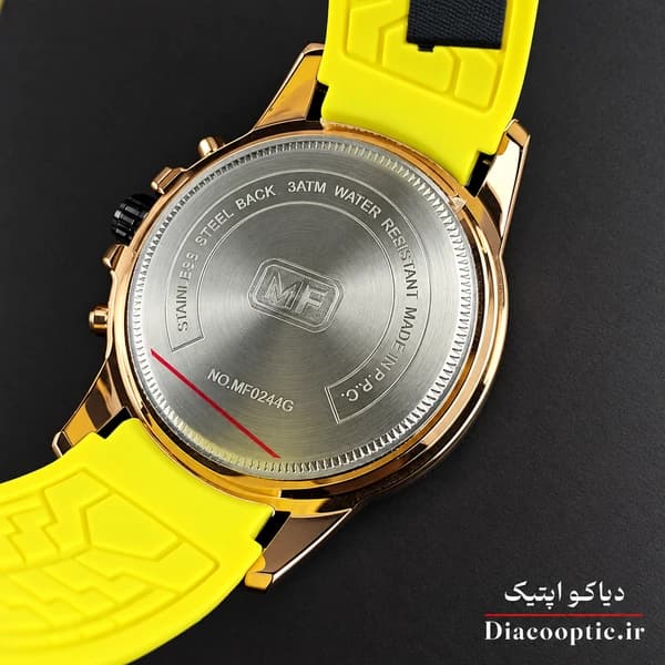 ساعت مچی مردانه اورجینال موتور ژاپنی برند مینی فوکوس سه موتور مدل Mf0244G.02 بند رابر — تصویر ۶