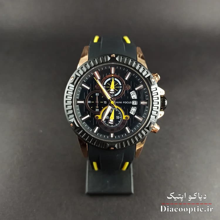 ساعت مچی مردانه اورجینال موتور ژاپنی برند مینی فوکوس سه موتور مدل Mf0244G.02 بند رابر — تصویر ۱۰