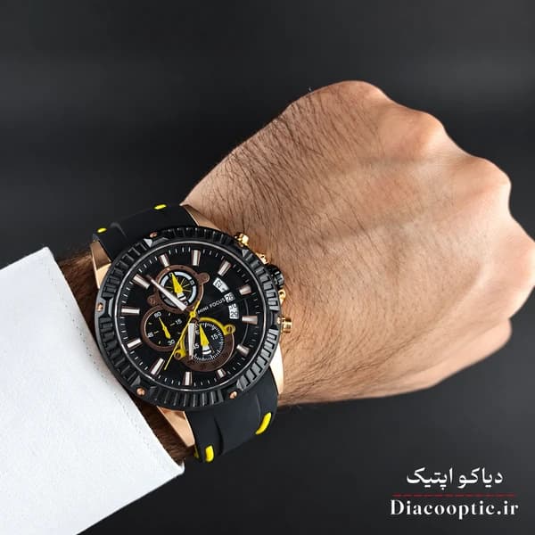 ساعت مچی مردانه اورجینال موتور ژاپنی برند مینی فوکوس سه موتور مدل Mf0244G.02 بند رابر — تصویر ۹