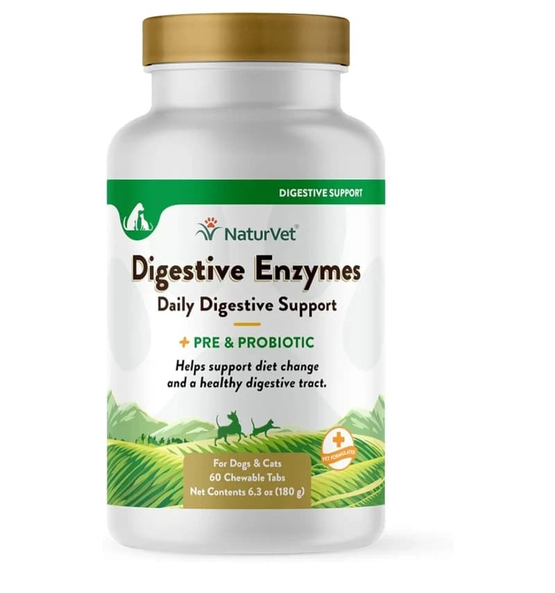 مکمل گوارشی NaturVet Digestive Enzymes