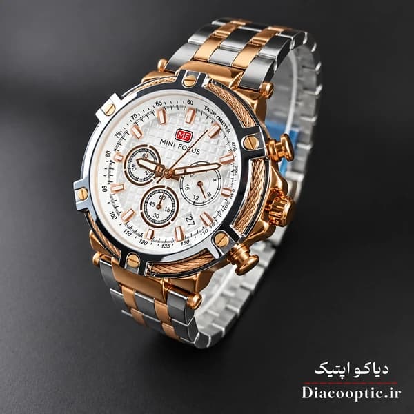 ساعت مچی مردانه اورجینال موتور ژاپنی برند مینی فوکوس سه موتور مدل Mf0470G.02 — تصویر ۴