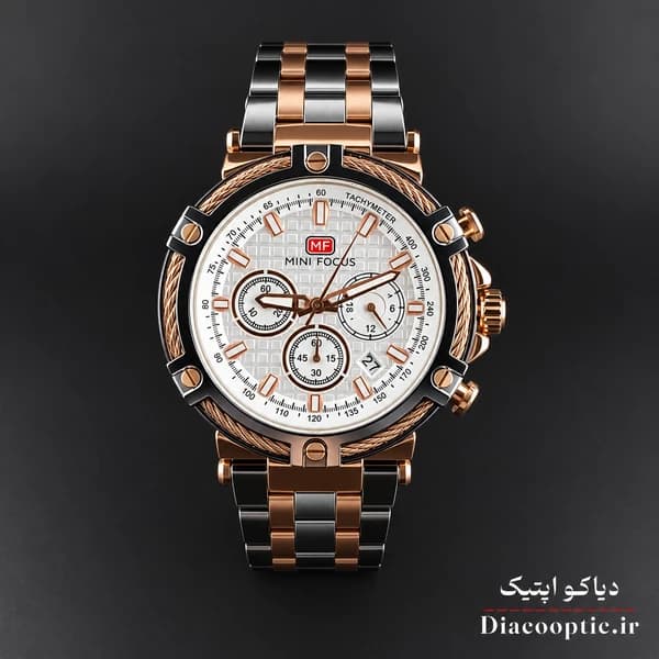 ساعت مچی مردانه اورجینال موتور ژاپنی برند مینی فوکوس سه موتور مدل Mf0470G.02 — تصویر ۳
