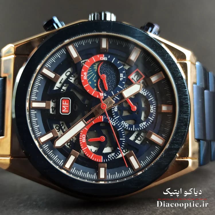 ساعت مچی مردانه اورجینال موتور ژاپنی برند مینی فوکوس سه موتور مدل Mf0339G.02 — تصویر ۱۲