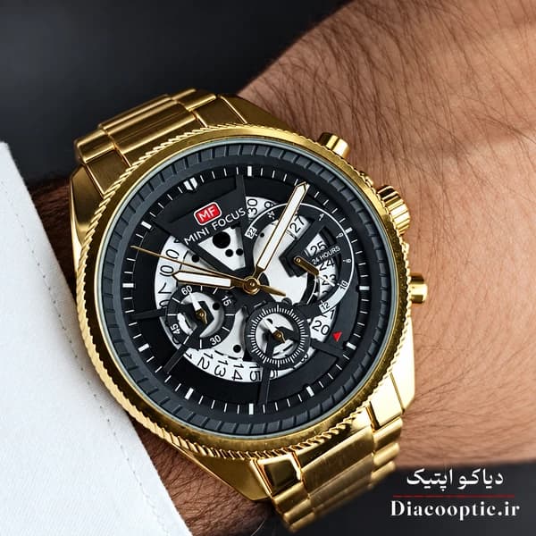 ساعت مچی مردانه اورجینال موتور ژاپنی برند مینی فوکوس سه موتور مدل Mf0490G.04 — تصویر ۹