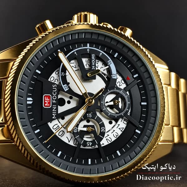 ساعت مچی مردانه اورجینال موتور ژاپنی برند مینی فوکوس سه موتور مدل Mf0490G.04 — تصویر ۵