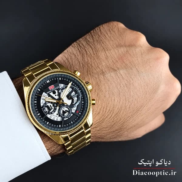 ساعت مچی مردانه اورجینال موتور ژاپنی برند مینی فوکوس سه موتور مدل Mf0490G.04 — تصویر ۸
