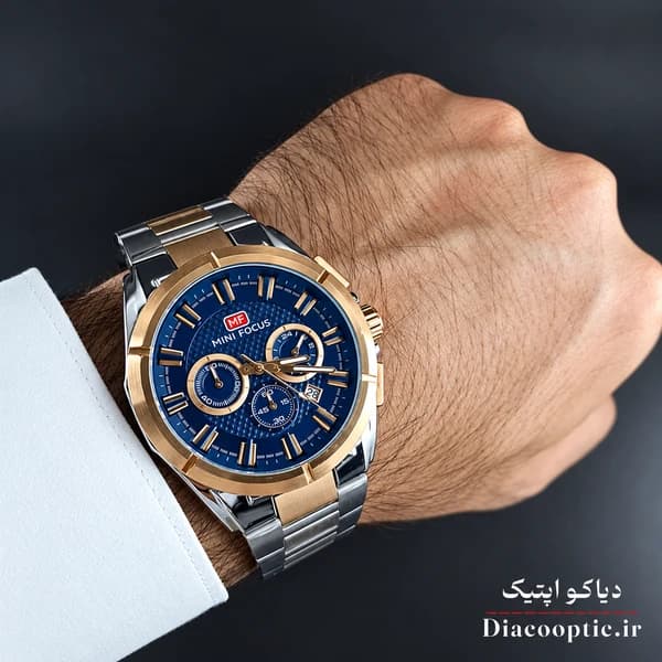 ساعت مچی مردانه اورجینال موتور ژاپنی برند مینی فوکوس سه موتور مدل Mf0495G.05 — تصویر ۹