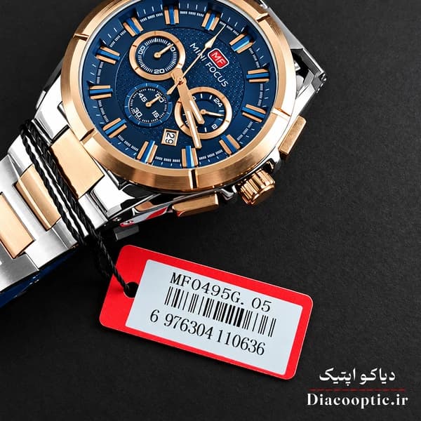 ساعت مچی مردانه اورجینال موتور ژاپنی برند مینی فوکوس سه موتور مدل Mf0495G.05 — تصویر ۸