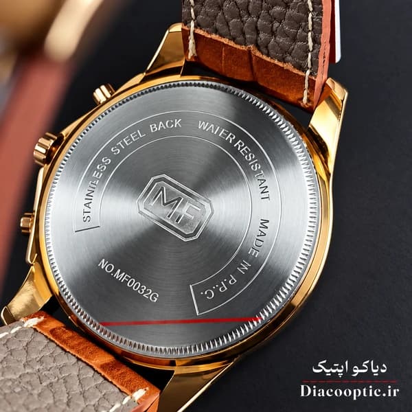 ساعت مچی مردانه اورجینال موتور ژاپنی برند مینی فوکوس سه موتور مدل Mf0082G.02 بند چرم — تصویر ۷
