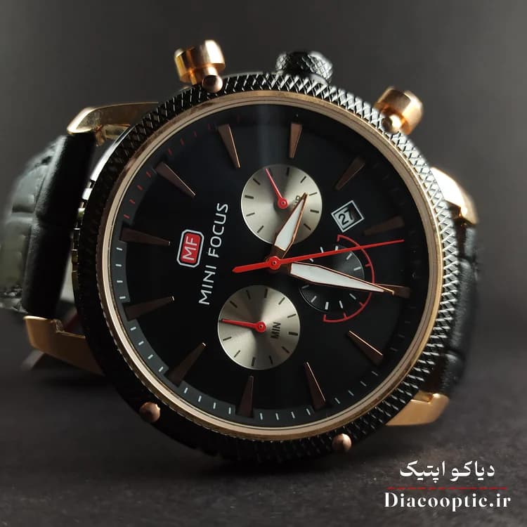 ساعت مچی مردانه اورجینال موتور ژاپنی برند مینی فوکوس سه موتور مدل Mf0010G.01 بند چرم — تصویر ۱۲
