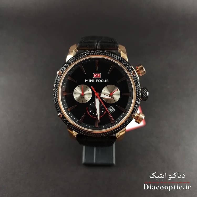 ساعت مچی مردانه اورجینال موتور ژاپنی برند مینی فوکوس سه موتور مدل Mf0010G.01 بند چرم — تصویر ۱۰