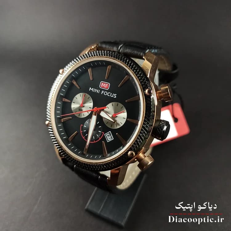 ساعت مچی مردانه اورجینال موتور ژاپنی برند مینی فوکوس سه موتور مدل Mf0010G.01 بند چرم — تصویر ۱۱