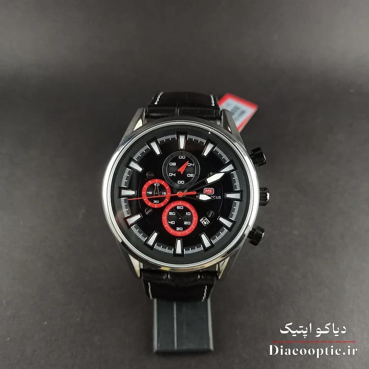 ساعت مچی مردانه اورجینال موتور ژاپنی برند مینی فوکوس سه موتور مدل Mf0083G.01 بند چرم — تصویر ۳