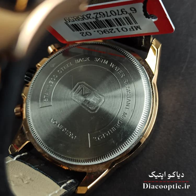 ساعت مچی مردانه اورجینال موتور ژاپنی برند مینی فوکوس سه موتور مدل Mf0129G.02 بند چرم — تصویر ۷