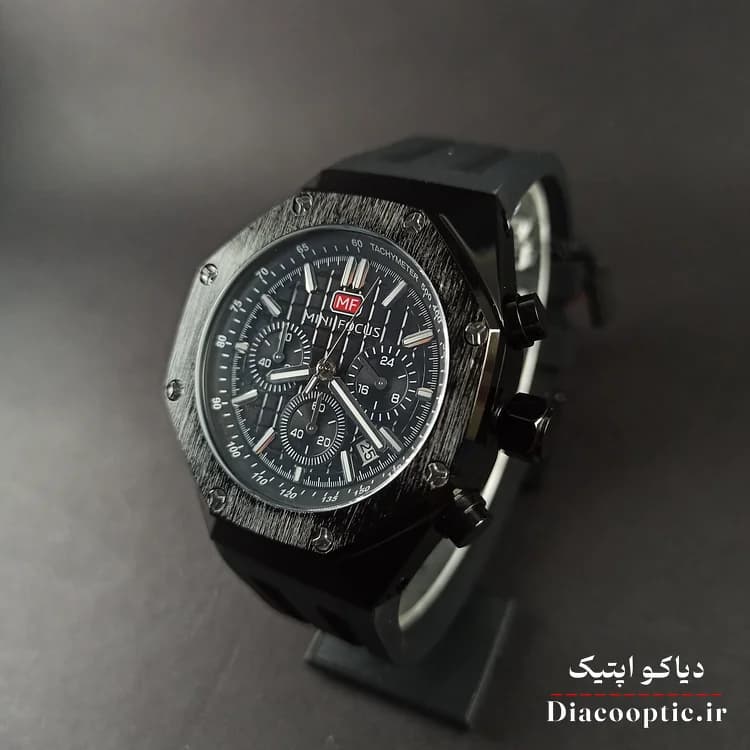 ساعت مچی مردانه اورجینال موتور ژاپنی برند مینی فوکوس سه موتور مدل Mf0417G.04 بند رابر — تصویر ۴