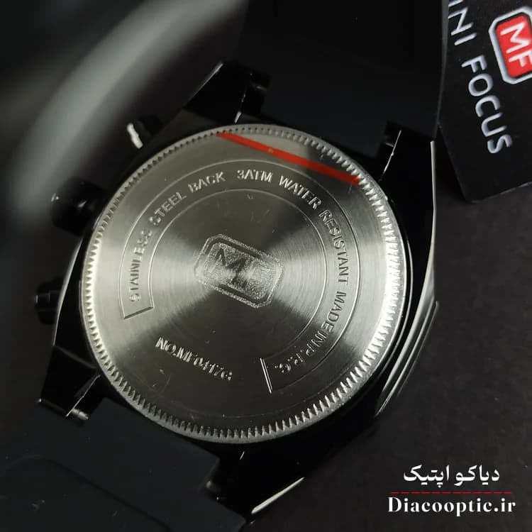 ساعت مچی مردانه اورجینال موتور ژاپنی برند مینی فوکوس سه موتور مدل Mf0417G.04 بند رابر — تصویر ۷