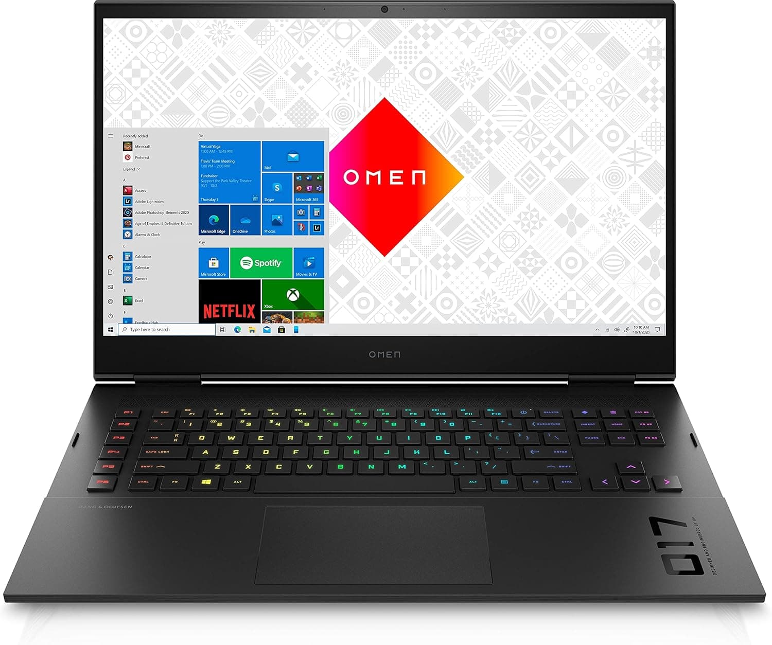 لپ تاپ گیمینگ اچ پی اومن گرافیک 16 گیگ HP OMEN 17 | i7 11800 H | 32 DDR4 | 1TR SSD | 16GB NVIDIA GEFORCE RTX 3080 | 17 2K 165 Hz — تصویر ۶