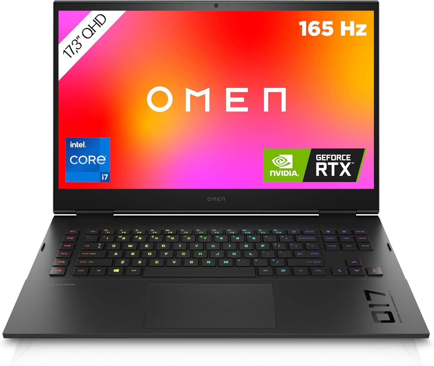 لپ تاپ گیمینگ اچ پی اومن گرافیک 16 گیگ HP OMEN 17 | i7 11800 H | 32 DDR4 | 1TR SSD | 16GB NVIDIA GEFORCE RTX 3080 | 17 2K 165 Hz